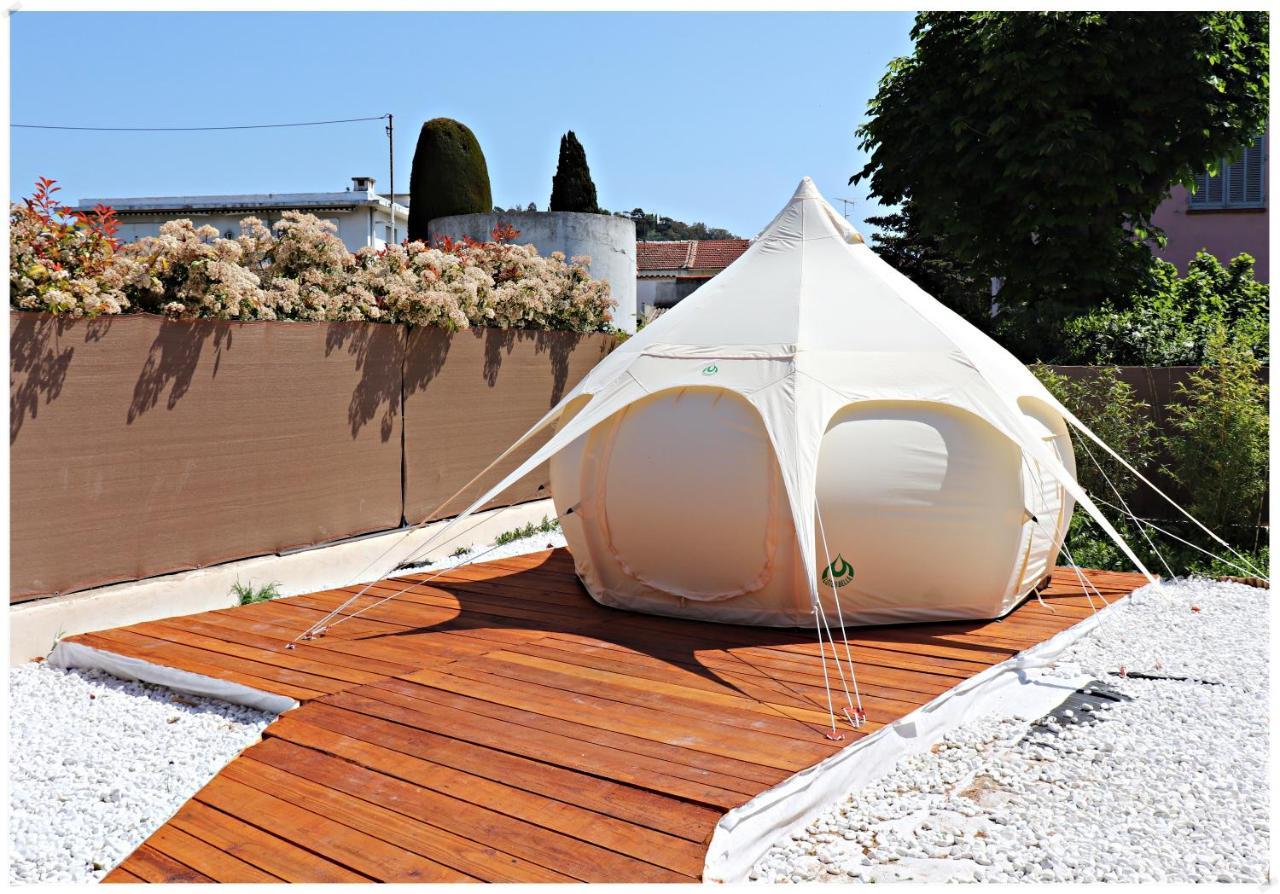 Superbe Glamping Avec Terrasse Privative 5Min Mer Cannes Exterior photo